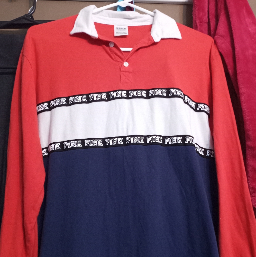 VS PINK polo tee
